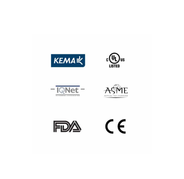 Certificaciones KEMA - FDA - CE - ASME - IQNET - UL certificaciones Autoclave tuttnauer